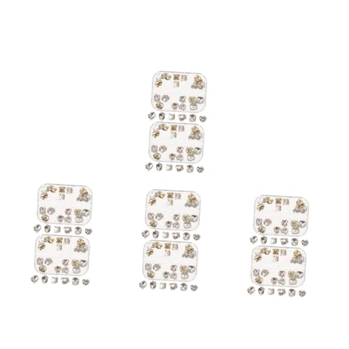 OATIPHO 192 Teiliges Nail Art Glas Strass Transparent Flatback Kleine Nagelschmuck DIY Nail Art Sticker Dekorationen für Hochzeit Party und Alltag von OATIPHO