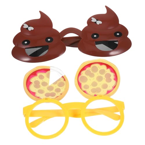 OATIPHO 2 Stück Kreative Partybrille mit Lustigen Pizza und Kacka Motiven Originelle Halloween Spielzeugbrillen als Foto Requisiten und Kostüm Zubehör für Geburtstag Karneval und Fasching OATIPHO 2 Stück Kreative Partybrille mit Lustigen Pizza und Kacka Motiven Originelle Halloween Spielzeugbrillen als Foto Requisiten und Kostüm Zubehör für Geburtstag Karneval und Fasching von OATIPHO