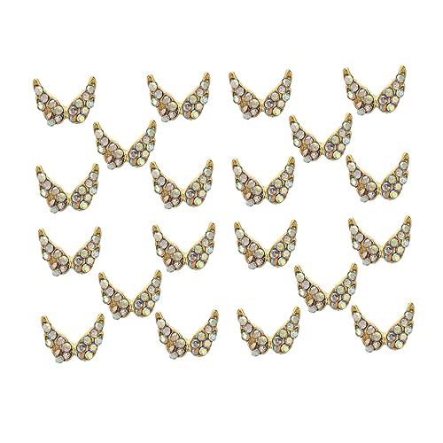 OATIPHO 20 Stück Nagel Strass Schmucksteine im Flügeldesign Kreative Nageldekoration für Professionelle Nagelstudios und Diy Projekte von OATIPHO