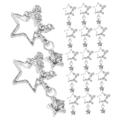 OATIPHO 20 Stück Nagelkunst Charms mit Strasssteinen Stilvolle Sternen Nagelanhänger Nail Art Zubehör für Nageldesigns aus Langlebig OATIPHO 20 Stück Nagelkunst Charms mit Strasssteinen Stilvolle Sternen Nagelanhänger Nail Art Zubehör für Nageldesigns aus Langlebig von OATIPHO