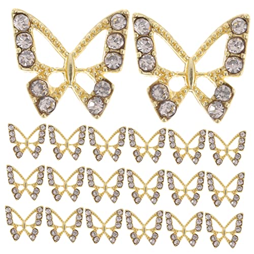 OATIPHO 20 Stück Schmetterling Dekorationen für Diy Maniküre Glitzernde Strasssteine Nail Art Charms Nail Art Zubehör für Geburtstagsfeiern und Besondere Anlässe OATIPHO 20 Stück Schmetterling Dekorationen für Diy Maniküre Glitzernde Strasssteine Nail Art Charms Nail Art Zubehör für Geburtstagsfeiern und Besondere Anlässe von OATIPHO