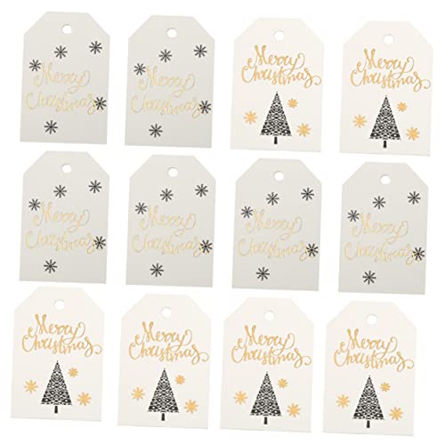 OATIPHO 200 Stück Teiliges Weihnachtsanhänger aus Hochwertigem mit Goldfolienprägung Langlebig und Abreißbar als Geschenkanhänger und Dekoration für Weihnachtsgeschenke und OATIPHO 200 Stück Teiliges Weihnachtsanhänger aus Hochwertigem mit Goldfolienprägung Langlebig und Abreißbar als Geschenkanhänger und Dekoration für Weihnachtsgeschenke und von OATIPHO