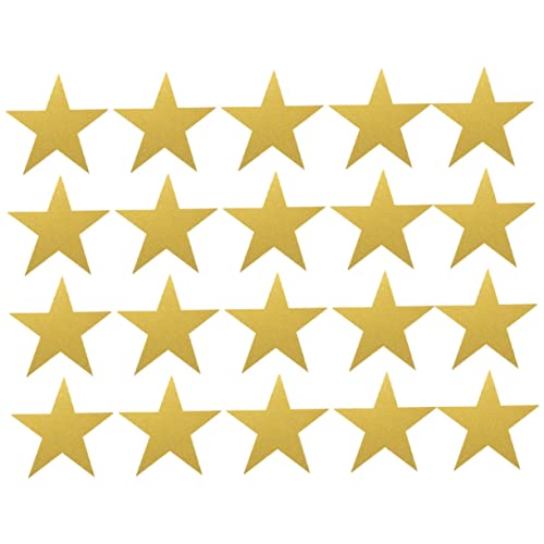 OATIPHO 20St Handscherenschnitt mit fünfzackigem Stern gläzende stern ausschnitte Papier ausgeschnitten goldene hochzeitsdeko großes Papier Karton Kartenvorrat Dekorationen 3d Konfetti von OATIPHO