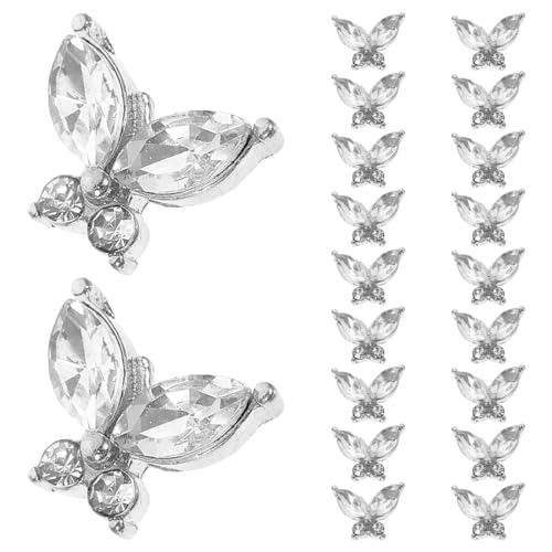 OATIPHO 20Stücke Wasserfallausschnitt Nagelkunst Charms Glitzernde Schmetterlingsdekorationen für und Mädchen für DIY Maniküre und Professionelle Salons OATIPHO 20Stücke Wasserfallausschnitt Nagelkunst Charms Glitzernde Schmetterlingsdekorationen für und Mädchen für DIY Maniküre und Professionelle Salons von OATIPHO