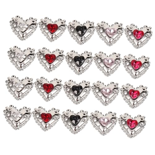 OATIPHO 25 Stück Nail Art Charms Herzform mit Strass für Kreative Nageldesigns Diy Maniküre Zubehör für Natürliche und Künstliche Nägel für Feste und Besondere Anlässe OATIPHO 25 Stück Nail Art Charms Herzform mit Strass für Kreative Nageldesigns Diy Maniküre Zubehör für Natürliche und Künstliche Nägel für Feste und Besondere Anlässe von OATIPHO