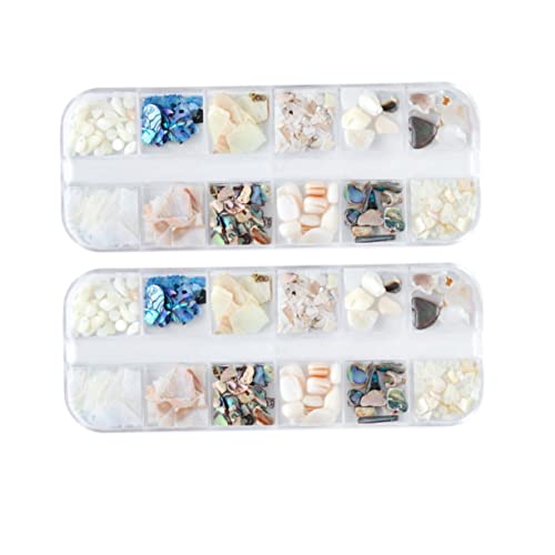 OATIPHO 2Sätze Natürliche Muschelflocken Nagelverzierung Set Hochglänzende DIY Maniküre Accessoires für Kreative Nagelkunst für und Damen OATIPHO 2Sätze Natürliche Muschelflocken Nagelverzierung Set Hochglänzende DIY Maniküre Accessoires für Kreative Nagelkunst für und Damen von OATIPHO