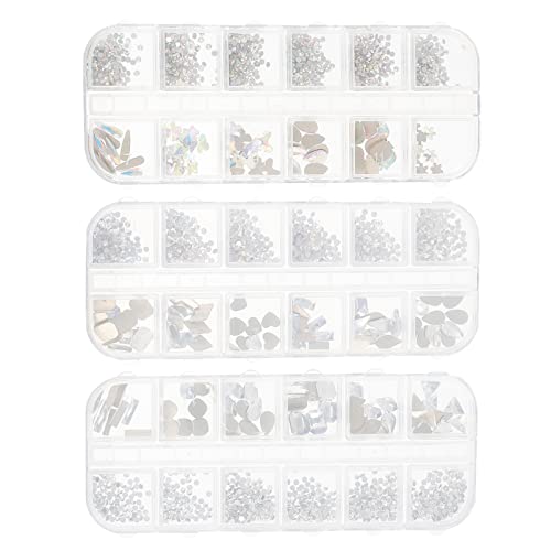 OATIPHO 3 Boxen Flachrücken Nail Art Strasssteine Dekorative Rhinestones für DIY Nageldesign Vielseitig Einsetzbar für Nägel Handwerk und Mehr OATIPHO 3 Boxen Flachrücken Nail Art Strasssteine Dekorative Rhinestones für DIY Nageldesign Vielseitig Einsetzbar für Nägel Handwerk und Mehr von OATIPHO