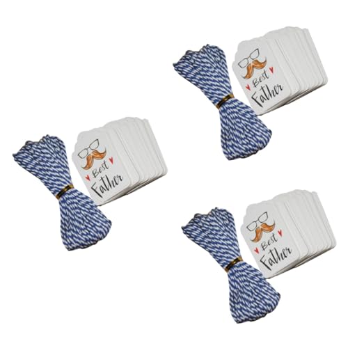OATIPHO 3 Sätze Lesezeichen -tag Die Schild Dekorative Tags Dekoration Väter Vatertag Geschenkanhänger Aus Papier Papieretikett Hangtag Des Geschenks Weiß 100 Stück * 3 OATIPHO 3 Sätze Lesezeichen -tag Die Schild Dekorative Tags Dekoration Väter Vatertag Geschenkanhänger Aus Papier Papieretikett Hangtag Des Geschenks Weiß 100 Stück * 3 von OATIPHO