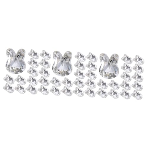 OATIPHO 3 Sätze Schmuck Mit Nageldiamanten Kunst Nagel Strass Hase Nägel Erwachsene Für Deko Charms Nagel Cartoon-nagelverzierung Winzige Nagelanhänger Nagelschmuck Kristall 20 Stück * 3 von OATIPHO