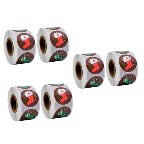 OATIPHO 3 Sätze Weihnachtsaufkleberspielzeug Weihnachtsfensteraufkleber Klebeetiketten Für Weihnachten Geschenkaufkleber Für Den Haushalt Backsiegelaufkleber 2 Rollen * 3 OATIPHO 3 Sätze Weihnachtsaufkleberspielzeug Weihnachtsfensteraufkleber Klebeetiketten Für Weihnachten Geschenkaufkleber Für Den Haushalt Backsiegelaufkleber 2 Rollen * 3 von OATIPHO