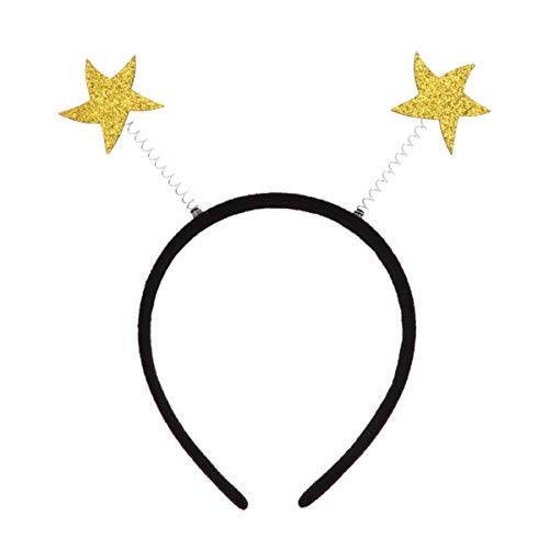 OATIPHO 3-Teiliges Stern-Haarband Glitzer-Haarreifen Süßes Party-Stirnband Kopfbedeckung Für Geburtstags- Und Hochzeitsfeiern Für Frauen Und Mädchen (Golden) von OATIPHO