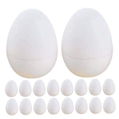 OATIPHO 30St Ostereier bemalbare Eier leere Plastikeier Osterfüller kinder geschenke deko Desktop-Versorgung gefälschte Eiermodelle Schreibtisch nachgeahmte Eier Requisiten schmücken Weiß von OATIPHO