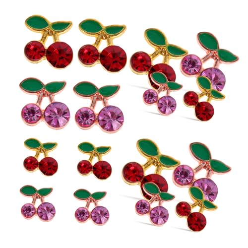OATIPHO 32 Stück Teiliges Cherry Nail Charms mit Strass Rosa Nagelschmuck für DIY Nail Art Geeignet für Natürliche und Kunstnägel Einfach Anzuwenden OATIPHO 32 Stück Teiliges Cherry Nail Charms mit Strass Rosa Nagelschmuck für DIY Nail Art Geeignet für Natürliche und Kunstnägel Einfach Anzuwenden von OATIPHO