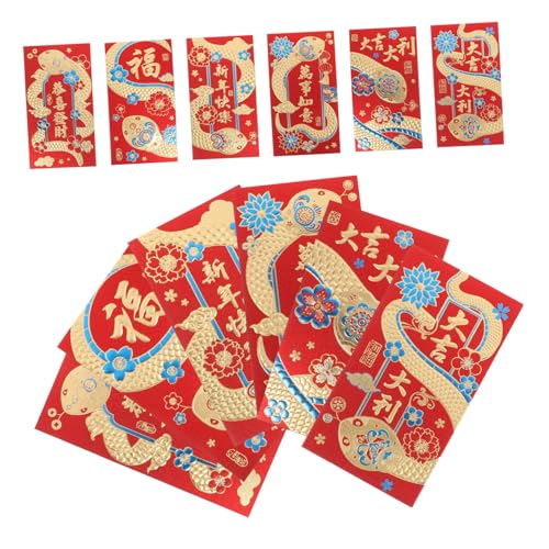 OATIPHO 36 Stück 2025 Rote Umschläge Für Das Frühlings Fest Chinesisches Neujahr Hongbao Neujahrsumschlag Chinesisches Rotes Paket Geldumschläge Für Das Neue Jahr Papier OATIPHO 36 Stück 2025 Rote Umschläge Für Das Frühlings Fest Chinesisches Neujahr Hongbao Neujahrsumschlag Chinesisches Rotes Paket Geldumschläge Für Das Neue Jahr Papier von OATIPHO