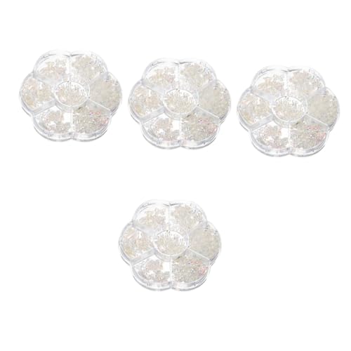 OATIPHO 4 Schachteln Schleifenornamente Nagel Strasssteine ​​Schleifen Mini Schleifen Nagel Charms Kleine Schleifen Nagel Charm Maniküre Dekorationen Nagel Charms Süße Kleine Nagel Charms von OATIPHO