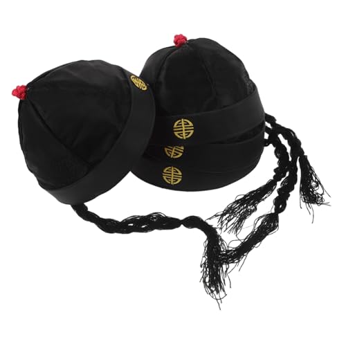 OATIPHO 4 Stück Teiliges Chinesische Hüte aus Strapazierfähigem Nylon mit Pferdeschwanz Traditionelles Qing Kopfputz für Erwachsene Vielseitig für Theater Cosplay und Bühnenauftritte OATIPHO 4 Stück Teiliges Chinesische Hüte aus Strapazierfähigem Nylon mit Pferdeschwanz Traditionelles Qing Kopfputz für Erwachsene Vielseitig für Theater Cosplay und Bühnenauftritte von OATIPHO