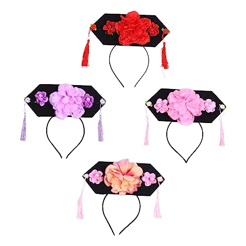 OATIPHO 4 Stück Traditionelle Qing Kopfbedeckungen für Kreative Haarreifen Zufälligen Farben für Kostümpartys und Feiern Zufällige Farbe OATIPHO 4 Stück Traditionelle Qing Kopfbedeckungen für Kreative Haarreifen Zufälligen Farben für Kostümpartys und Feiern Zufällige Farbe von OATIPHO