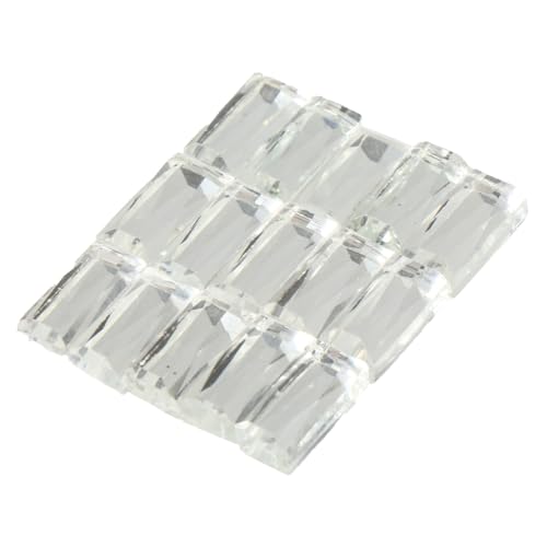 OATIPHO 400 Stück Glaskristalllinse Kleidung Kristalldekoration winzige Kristalle Kunststeine Nähen von Schmuck und Strasssteinen Edelsteine ​​nähen Glas-Strasssteine ​​Flatback Weiß von OATIPHO