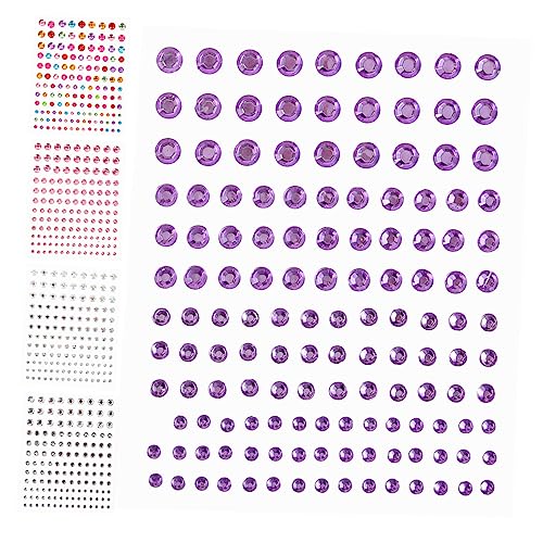 OATIPHO 5 Blätter Diy Gesichtsglitzersteine Teiliges Selbstklebender Schmuckaufkleber Verschiedenen Farben für Dekorationen für Partys Festivals und Diy Projekte OATIPHO 5 Blätter Diy Gesichtsglitzersteine Teiliges Selbstklebender Schmuckaufkleber Verschiedenen Farben für Dekorationen für Partys Festivals und Diy Projekte von OATIPHO