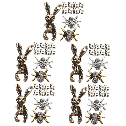 OATIPHO 5 Sätze Schmuck Mit Nageldiamanten Nagel Charme Nagelzubehör Reiz Nagel Charms Nagelzauber Geldschild Nagelzauber Nagelabziehbilder Selber Machen Metall 30 Stück * 5 von OATIPHO
