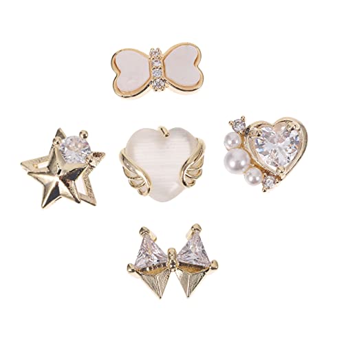 OATIPHO 5 Stück Dekorative Nagelpatches Teiliges für Diy Maniküre Metallische Ornamente für Nail Art für Professionelle und Private Anwendungen OATIPHO 5 Stück Dekorative Nagelpatches Teiliges für Diy Maniküre Metallische Ornamente für Nail Art für Professionelle und Private Anwendungen von OATIPHO