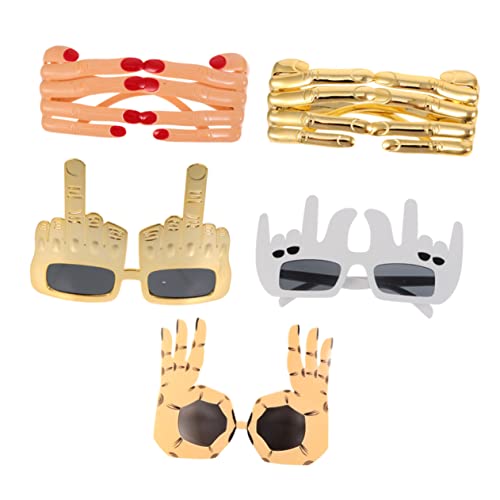 OATIPHO 5 Stück Teiliges Finger Gesten Brillen Lustige Halloween Party Requisiten für Kostümpartys Leicht und Komfortabel für Erwachsene Scherzbrille für Unvergessliche Feiern OATIPHO 5 Stück Teiliges Finger Gesten Brillen Lustige Halloween Party Requisiten für Kostümpartys Leicht und Komfortabel für Erwachsene Scherzbrille für Unvergessliche Feiern von OATIPHO