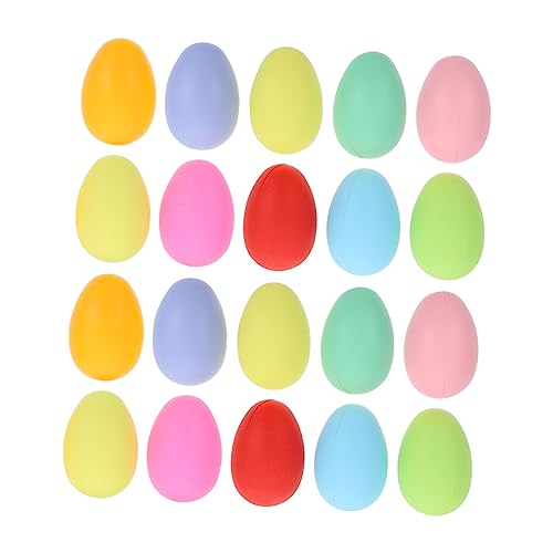 OATIPHO 50 Stück nachgeahmte Eier leichte helle Papiernachfüllung Ostereier leer Spielzeuge Ornament Eiermodell zum Selbermalen Ei-Modell zum Selbermachen Handbuch schmücken Pack von OATIPHO