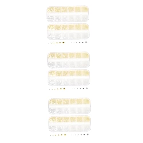 OATIPHO 6 Boxen Fächer Box Metal Nail Art Beads Gemischte und Farben Leichte Metallperlen für Maniküre DIY Nagel Charms für Salon Schmuckdekoration Vielseitig für Individuelle Designs OATIPHO 6 Boxen Fächer Box Metal Nail Art Beads Gemischte und Farben Leichte Metallperlen für Maniküre DIY Nagel Charms für Salon Schmuckdekoration Vielseitig für Individuelle Designs von OATIPHO