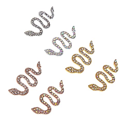 OATIPHO 6 Stück Teiliges Nail Gems Schlangen Nagelverzierung für Kreative Maniküre für Natürliche und Künstliche Nägel Einzigartiges Design Vielseitig Einsetzbar OATIPHO 6 Stück Teiliges Nail Gems Schlangen Nagelverzierung für Kreative Maniküre für Natürliche und Künstliche Nägel Einzigartiges Design Vielseitig Einsetzbar von OATIPHO