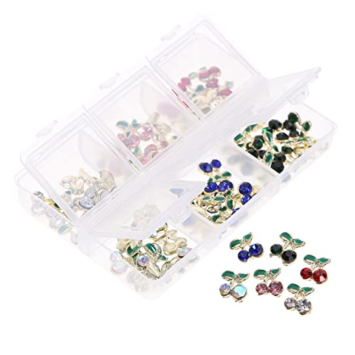 OATIPHO 60 Stück Cherry Nail Charms Strasssteine für Nageldesigns Diy Nagelkunst Dekorationen Vielseitig Einsetzbar für Nail Art und Persönliche Accessoires OATIPHO 60 Stück Cherry Nail Charms Strasssteine für Nageldesigns Diy Nagelkunst Dekorationen Vielseitig Einsetzbar für Nail Art und Persönliche Accessoires von OATIPHO