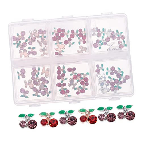 OATIPHO 60 Stück Dekorationen mit Kirsch Strasssteinen Glitzer Nail Charms und Kristallen für Nagelkunst für Diy Projekte und Persönliche Gestaltung OATIPHO 60 Stück Dekorationen mit Kirsch Strasssteinen Glitzer Nail Charms und Kristallen für Nagelkunst für Diy Projekte und Persönliche Gestaltung von OATIPHO