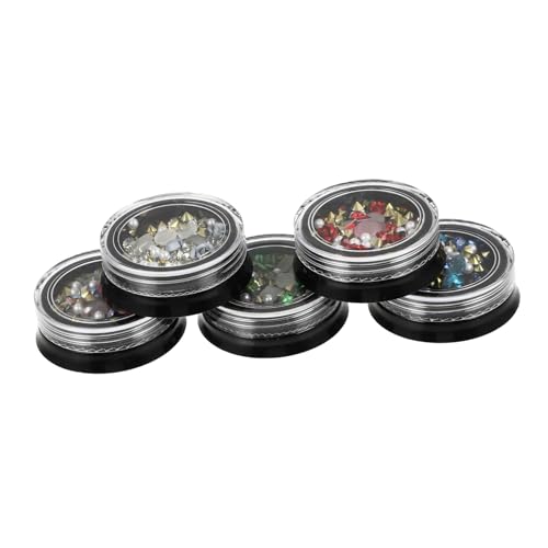 OATIPHO Boxen Nagelkunst Zubehör Strassstein Nagelschmuck mit Charms für DIY Nageldesigns für Nagelverschönerungen und Designs von OATIPHO