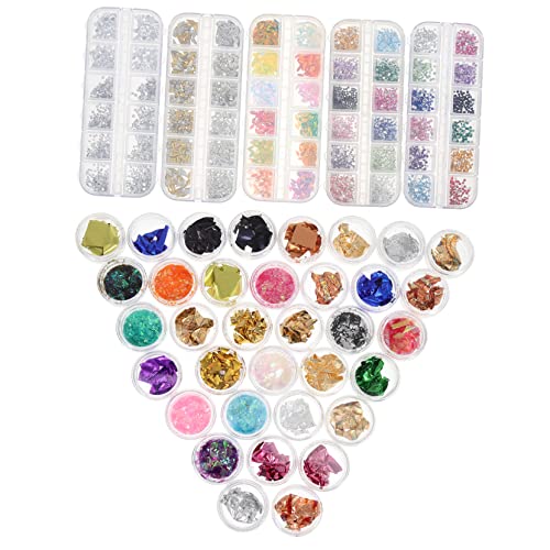 OATIPHO Farbige Folienpapier Nail Art Dekorationen Farben Flachsteine Maniküre Zubehör für Kreative Fingernagel Gestaltung für Anfänger und Profis OATIPHO Farbige Folienpapier Nail Art Dekorationen Farben Flachsteine Maniküre Zubehör für Kreative Fingernagel Gestaltung für Anfänger und Profis von OATIPHO