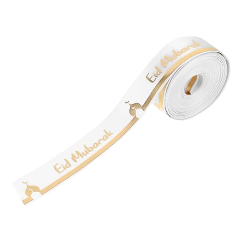 OATIPHO Fite Dekoband Partygeschenke Partybänder Islamische Geschenkbänder Eid Bänder Bedrucktes Band Zum Verpacken Von Geschenken Geschenkband Islamische Bänder Weißes Polyester OATIPHO Fite Dekoband Partygeschenke Partybänder Islamische Geschenkbänder Eid Bänder Bedrucktes Band Zum Verpacken Von Geschenken Geschenkband Islamische Bänder Weißes Polyester von OATIPHO
