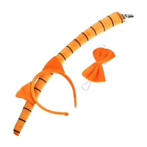 OATIPHO Katzenohren Haarreif und Set Orange Tierkostüm Zubehör für Halloween Partys Cosplay und Rollenspiele und Hautfreundlich für Kreatives OATIPHO Katzenohren Haarreif und Set Orange Tierkostüm Zubehör für Halloween Partys Cosplay und Rollenspiele und Hautfreundlich für Kreatives von OATIPHO