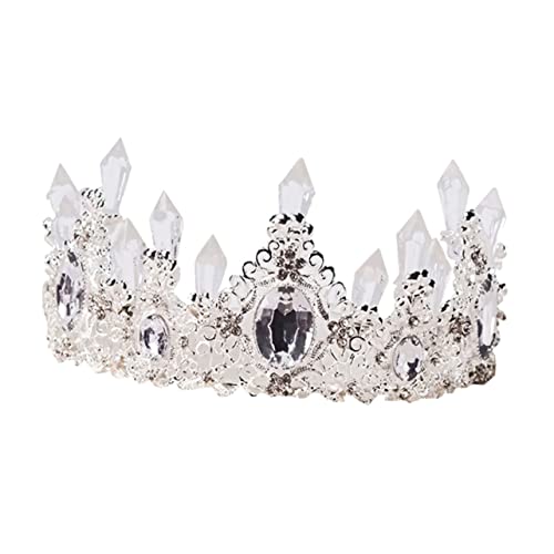 OATIPHO Kristallklarer Cake Topper Eisprisma Krone für Geburtstags und Hochzeitstorten Langlebige Tortenkrone als Festliche Dekoration Geeignet für Party und Jugendweihe Torten von OATIPHO