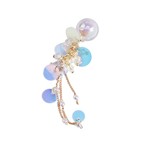 OATIPHO Nagel Dekoration Kristallball mit Bunten Pailletten und Ketten Tassel Meerjungfrauen Perlen für Diy Nagelkunst Fingertip Design für Zuhause und Professionelle Maniküre von OATIPHO