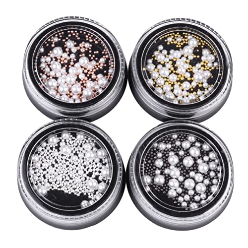 OATIPHO Nagelkunstperlen Imitation Perlen und Edelstahlperlen für Diy Maniküre Vielseitige Fingernageldekoration für und Mädchen OATIPHO Nagelkunstperlen Imitation Perlen und Edelstahlperlen für Diy Maniküre Vielseitige Fingernageldekoration für und Mädchen von OATIPHO