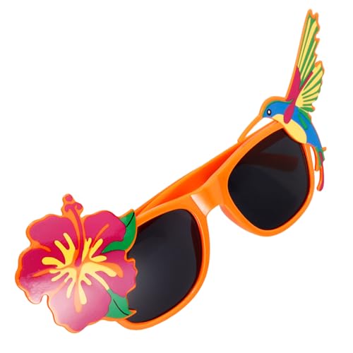 OATIPHO Neuheit Party-Sonnenbrille Lustige Blumen-Vogel-Hawaiian-Sonnenbrille Strand-Party-Brille Sommer-Party-Brille Für Pool-Strand-Party-Zubehör von OATIPHO