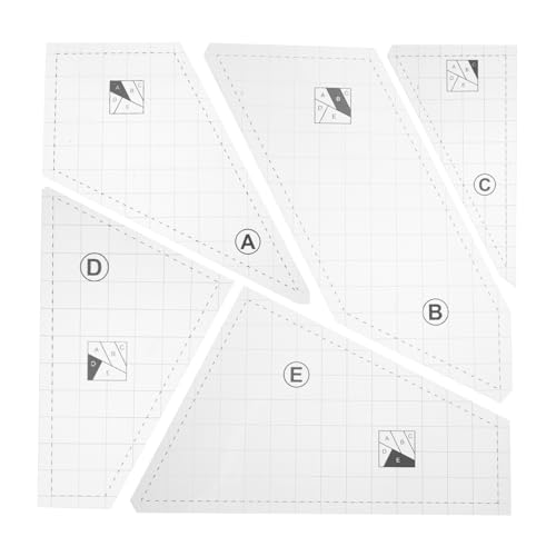 OATIPHO Quiltvorlage Diy-nähvorlage Patchwork Schablonen Stoffnähwerkzeuge Näharbeiten Lineal Haushalt Nähen Vorlagen OATIPHO Quiltvorlage Diy-nähvorlage Patchwork Schablonen Stoffnähwerkzeuge Näharbeiten Lineal Haushalt Nähen Vorlagen von OATIPHO