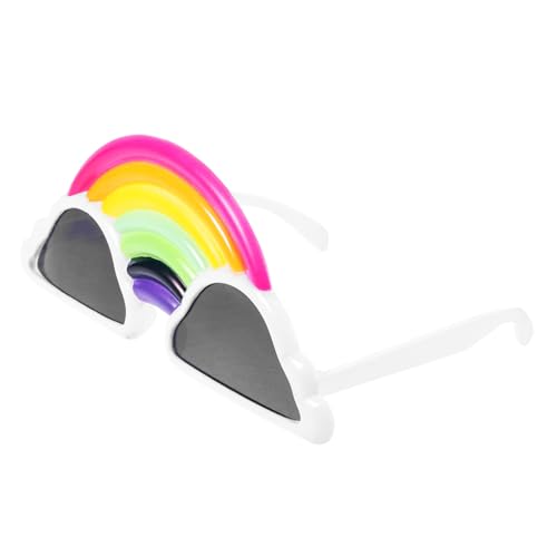 OATIPHO Regenbogenbrille kreativ Kinderparty-Sonnenbrille wolkenbrille faschingsbrille Kostüme für Männer schnapsgläser Regenbogen-Brille Neuheitsbrille Herzförmig Kleidung Requisiten Mann von OATIPHO