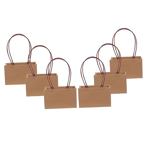 OATIPHO Tragbare Stilvolle Kraftpapier Blumenkorb Papiertüte 6er Set Blumenladen Hochzeitsdeko OATIPHO Tragbare Stilvolle Kraftpapier Blumenkorb Papiertüte 6er Set Blumenladen Hochzeitsdeko von OATIPHO