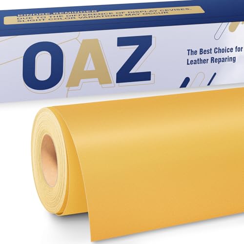 OAZ Leder Reparatur Patch, 40x80cm Lederflicken Selbstklebend Leder Reparatur Patch, für Möbel, Sofas, Autositze, Handtaschen, Jacken, Leder Renovierung, Gelb OAZ Leder Reparatur Patch, 40x80cm Lederflicken Selbstklebend Leder Reparatur Patch, für Möbel, Sofas, Autositze, Handtaschen, Jacken, Leder Renovierung, Gelb von OAZ