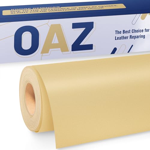 OAZ Leder Reparatur Patch, 40x80cm Lederflicken Selbstklebend Leder Reparatur Patch, für Möbel, Sofas, Autositze, Handtaschen, Jacken, Leder Renovierung, Gelbbeige OAZ Leder Reparatur Patch, 40x80cm Lederflicken Selbstklebend Leder Reparatur Patch, für Möbel, Sofas, Autositze, Handtaschen, Jacken, Leder Renovierung, Gelbbeige von OAZ