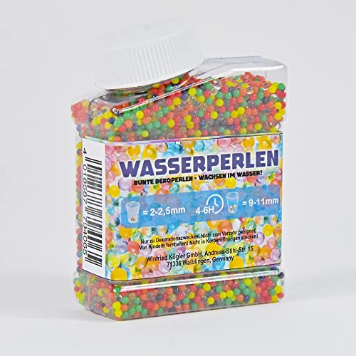 OBILO Wasserperlen, 110g, farblos, Polymer, 2-2,5 mm, Rund, Wasserperlen von OBILO