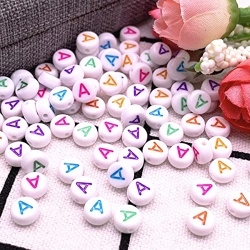 NEU 100 teile/los 7x4mm AZ Bunte Runde Alphabet Buchstaben Acryl Lose Abstandsperlen für Schmuckherstellung DIY Armband Zubehör-01A NEU 100 teile/los 7x4mm AZ Bunte Runde Alphabet Buchstaben Acryl Lose Abstandsperlen für Schmuckherstellung DIY Armband Zubehör-01A von OBOYGANGNQE