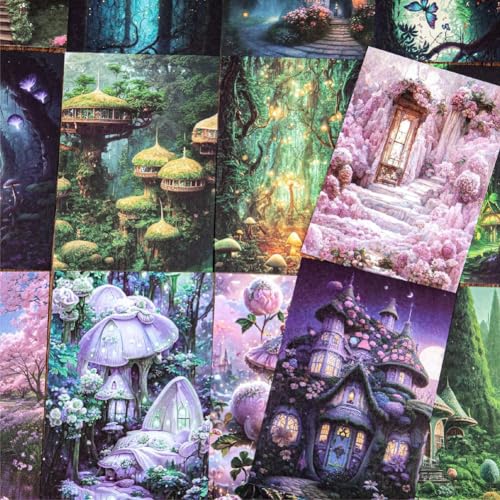 Junk Journal Papier, Obujopal 80 Stück Magic Forest Scrapbook Papier für Scrapbooking, Journaling, Collage, Kartenherstellung, Verzierung, Retro-Kunstpapier, Basteln, DIY-Dekoration Junk Journal Papier, Obujopal 80 Stück Magic Forest Scrapbook Papier für Scrapbooking, Journaling, Collage, Kartenherstellung, Verzierung, Retro-Kunstpapier, Basteln, DIY-Dekoration von OBUJOPAL