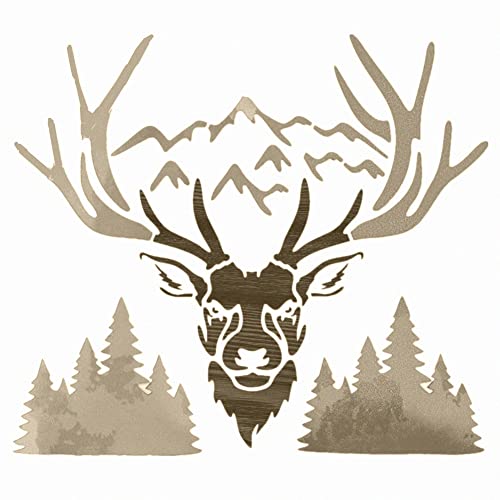 OBUY Malen-Schablone - Hirsch Schablonen zum Malen auf Holzwand Leinwand Stoff Papier und Möbel - langlebig und leicht zu reinigen OBUY Malen-Schablone - Hirsch Schablonen zum Malen auf Holzwand Leinwand Stoff Papier und Möbel - langlebig und leicht zu reinigen von OBUY