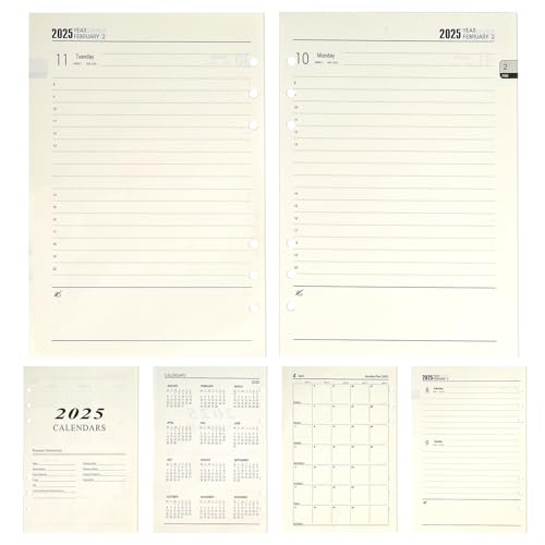 2025 Wochenplaner Einlage A5, 2025 Wochenplaner Einlage A5 6 Löcher, 176 Seiten Kalendereinlage 2025, 139x206mm Nachfüllpapier für Planer, Tagebücher, DIY-Projekte 2025 Wochenplaner Einlage A5, 2025 Wochenplaner Einlage A5 6 Löcher, 176 Seiten Kalendereinlage 2025, 139x206mm Nachfüllpapier für Planer, Tagebücher, DIY-Projekte von OCCOUMR