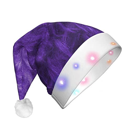 Lila Erwachsene Plüsch Glow Weihnachtsmütze Dekorative Hut Geeignet Für Neujahr Party Supplies von OCELIO
